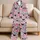 Pink Teal and Lavender Hearts for Cozy Valentine Nights and Sweet Everyday Style for Girls Satin Pajamas Set - 5