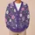 Purple Wildflower Meadow Blooms for Relaxed Spring Layering and Everyday Wear Style All-over Print Knitted Cardigan - 6