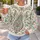 Ornate Paisley Florals for Relaxed Bohemian Everyday Style, Weekend Outings and Travel All-over Print Knitted Sweater - 5