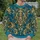Teal Blue And Gilded Baroque Florals For Autumn Evenings And Elegant Seasonal Outings All-over Print Knitted Sweater - 6