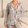 Daisy Easter Eggs, Carrots And Bows For A Cheerful Springtime Celebration For Kids Satin Pajamas Set - 1