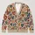 Colorful Folk Heart Motifs for Cozy Everyday Layering and Casual Outings for Women All-over Print Knitted Cardigan - 1
