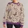 Purple Butterfly And Wildflower Motifs For Cottagecore Spring Outings And Garden Strolls All-over Print Knitted Sweater - 1