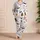 Halloween Ghost and Pumpkin Cozy Sleepwear Set with Witch Hats for Women and Teens Satin Pajamas Set - 4
