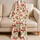 Cherry Bow And Cherry Motif Summer Lounge Look For Sweet Gift Giving And Cozy Nights Satin Pajamas Set - 5