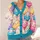 Colorful Sheep and Pastel Lambs for Cozy Farmhouse Days and Cheerful Everyday Layering All-over Print Knitted Cardigan - 4