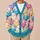 Colorful Sheep and Pastel Lambs for Cozy Farmhouse Days and Cheerful Everyday Layering All-over Print Knitted Cardigan - 6