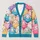 Colorful Sheep and Pastel Lambs for Cozy Farmhouse Days and Cheerful Everyday Layering All-over Print Knitted Cardigan - 1