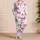 White And Pink Ribbon Bows For Sweet Nights, Gift Giving, And Cozy Lounging For Women Satin Pajamas Set - 4