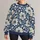 Ivory Wildflower and Leaf Motifs for Everyday Casual Style and Relaxed Weekends All-over Print Knitted Sweater - 1