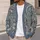 Blue Gray Paisley Florals for Everyday Layering and Creative Casual Style All-over Print Knitted Cardigan - 5