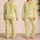Butter Yellow Bunny Cloud Nursery Nights for Cozy Sleep at Home for Little Kids Daily Satin Pajamas Set - 2