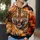 Roaring Bengal Tiger In Fiery Smoke For Outdoor Adventures And Wildlife Enthusiasts All-over Print Hoodie (Lightweight) - 5