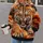 Roaring Bengal Tiger In Fiery Smoke For Outdoor Adventures And Wildlife Enthusiasts All-over Print Hoodie (Lightweight) - 2