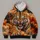 Roaring Bengal Tiger In Fiery Smoke For Outdoor Adventures And Wildlife Enthusiasts All-over Print Hoodie (Lightweight) - 4