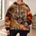 Roaring Bengal Tiger In Fiery Smoke For Outdoor Adventures And Wildlife Enthusiasts All-over Print Hoodie (Lightweight) - 6