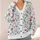 Watercolor Meadow Flowers for Garden Strolls and Everyday Layering All-over Print Knitted Cardigan - 4
