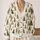Evergreen Tree Motifs for Cozy Woodland Walks and Relaxed Everyday Layering All-over Print Knitted Cardigan - 2