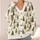 Evergreen Tree Motifs for Cozy Woodland Walks and Relaxed Everyday Layering All-over Print Knitted Cardigan - 4