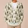 Evergreen Tree Motifs for Cozy Woodland Walks and Relaxed Everyday Layering All-over Print Knitted Cardigan - 6