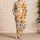 Orange Slice Citrus Lounge Set For Cozy Gift Giving, Relaxed Home Days For All Women Satin Pajamas Set - 4