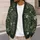 Dark Forest Ferns and Ivory Roses for Everyday Botanical Nature-Inspired Layering All-over Print Knitted Cardigan - 5