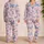 Blush Butterfly Motif For Cozy Spring Evenings, Soft Pastel Gift For Her And Teens Satin Pajamas Set - 2
