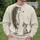 Whimsical Hedgehog and Scruffy Cat for Cozy Everyday Casual Style and Gift Giving All-over Print Knitted Sweater - 6