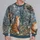 Woodland Fox and Forest Friends for Cozy Nature Walks and Relaxed Everyday Outdoor Style All-over Print Knitted Sweater - 2