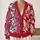 Crimson Ivory Paisley Florals for Romantic Everyday Layering and Garden Gatherings All-over Print Knitted Cardigan - 2