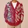 Crimson Ivory Paisley Florals for Romantic Everyday Layering and Garden Gatherings All-over Print Knitted Cardigan - 6