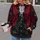 Burgundy Coachman Vest And Tailcoat Look For Halloween Cosplay And Costume Parties All-over Print Hoodie (Lightweight) - 2
