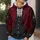 Burgundy Coachman Vest And Tailcoat Look For Halloween Cosplay And Costume Parties All-over Print Hoodie (Lightweight) - 5