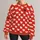 Cream Sheep and Lone Black Sheep Motif for Playful Farmhouse Everyday Style Women All-over Print Knitted Sweater - 1