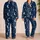 Navy Moon And Star Nightwear For Cozy Bedtime Gifts, Evening Relaxation For Women Satin Pajamas Set - 2