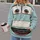 Vintage Teal Cartoon Car Face for Theme Park Trips and Family Road Adventures All-over Print Hoodie (Lightweight) - 2