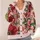 Bohemian Red And Rose Floral Collage For Relaxed Everyday Layering And Artful Style All-over Print Knitted Cardigan - 4