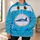 Turquoise Number 43 Racing Car Front Cosplay Look for Family Theme Events and Fans All-over Print Hoodie (Lightweight) - 6