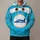 Turquoise Number 43 Racing Car Front Cosplay Look for Family Theme Events and Fans All-over Print Hoodie (Lightweight) - 1