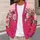 Romantic Rose Garland and Blush Fields for Cozy Autumn Outings and Winter Gatherings All-over Print Knitted Cardigan - 5