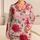 Crimson And Pink Roses For Cozy Romantic Evenings, Soft Blush Style For Home Comfort Satin Pajamas Set - 1