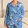 Cornflower Blue Daisy Blooms For Cozy Nights, Weekend Lounging, And Gift Giving At Home Satin Pajamas Set - 1