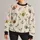 Cheerful Bee Friends for Garden Days, Spring Outings and Casual Everyday Style for Her All-over Print Knitted Sweater - 1