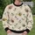 Cheerful Bee Friends for Garden Days, Spring Outings and Casual Everyday Style for Her All-over Print Knitted Sweater - 6