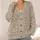 Ivory Botanical Linework on Taupe for Relaxed Everyday Layering and Casual Outings All-over Print Knitted Cardigan - 4