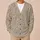 Ivory Botanical Linework on Taupe for Relaxed Everyday Layering and Casual Outings All-over Print Knitted Cardigan - 6