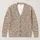 Ivory Botanical Linework on Taupe for Relaxed Everyday Layering and Casual Outings All-over Print Knitted Cardigan - 1