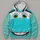 Aqua Cartoon Race Car Face For Theme Park Days And Family Road Trip Fun All-over Print Hoodie (Lightweight) - 4