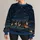Crescent Moon Village Nightscape for Cozy Autumn Evenings and Quiet Stargazing All-over Print Knitted Sweater - 1