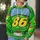 Green Number 86 Race-Car Twin Costume for Theme Park Visits and Family Cosplay Events All-over Print Hoodie (Lightweight) - 5